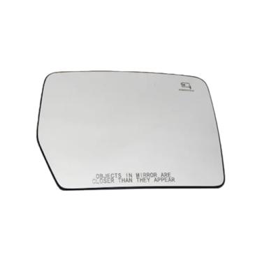 Imagem de Espelho retrovisor lateral da porta dianteira do carro aquecido, vidro com placa de base, acessórios externos, compatível com ford visual 2011-2014(1Pc Right)
