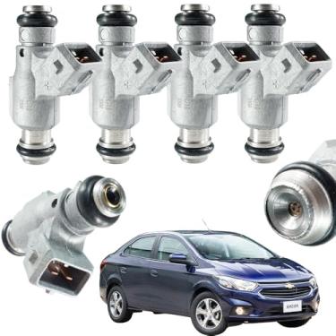 Imagem de Kit 4 Bico Injetor Prisma 1.0 8V Flex Gasolina 2009 2010 2011 2012 - FJ10739, 94.705.391