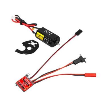Imagem de Combo Mini ESC 30A Com Motor 030 050 Para Upgrade De Escalador De Mont