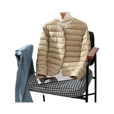 Imagem de Jaqueta Feminina Slim Fit Ultra Leve E Compactável De Pluma De Pato Br