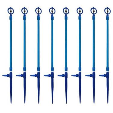 Imagem de Kit 10 Estaca Haste 96cm com Aspersor P5 Irrigação  Fácil Instalação e