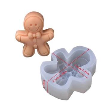 Imagem de Molde De Silicone De Homem De Gengibre De Natal Para DIY, Sabonete Art