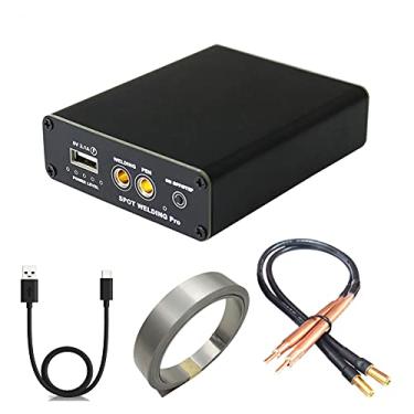 Imagem de U5GAAALPPQ9 Máquina de solda a ponto portátil DIY Mini soldador a ponto 5 engrenagens máquina de solda a ponto bateria de lítio de carga rápida com caneta de soldagem a ponto, cabo de carregamento de