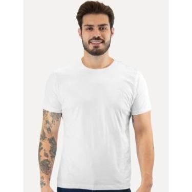 Imagem de Camiseta Guess Masculina Bordado Peito Branca-Masculino