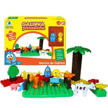 Imagem de Rancho Da Galinha Pintadinha Blocos De Montar Com Bonecos - Monte Líba