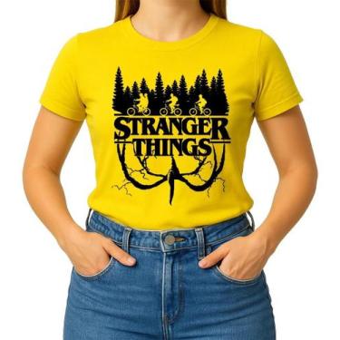 Imagem de Camiseta Camisa Blusa Masculina Feminina 100% Algodão SÉRIE Stranger T