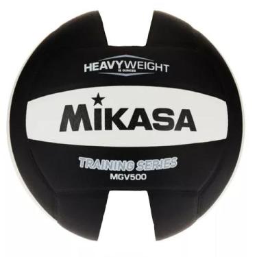 Imagem de Bola de Voleibol Mikasa MGV500 Preto e Branca Training Series