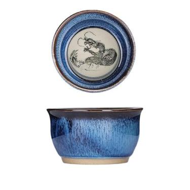 Imagem de Xícara de chá de transformação de forno de doze zodíacos de cerâmica chinesa, com capacidade de 567 g. Tamanho: 5,8 * 3,8 cm-A5