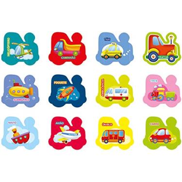 Imagem de Jogo da Memoria Transportes em Madeira Brincadeira de Criança