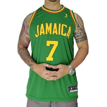 Imagem de Regata Basquete M10 Plus Size Jamaica Reggae Verde-Masculino