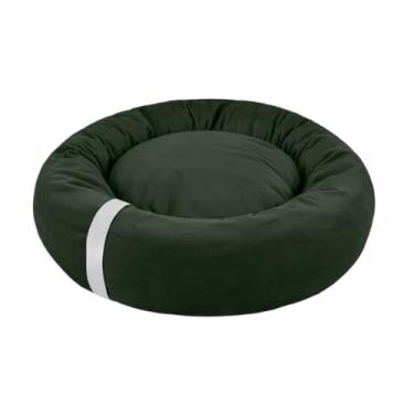 Imagem de Cama Gato e Cachorro Ninho Médio Nuvem Soft Macio Caminha Pet Lavável Donut Fundo Impermeável(Verde Touch)