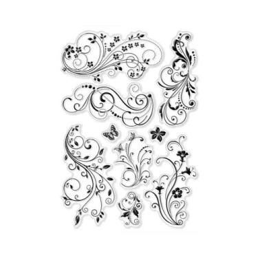 Imagem de Carimbos Transparentes De Silicone Para Manchas De Café Grandes, 8,3x5