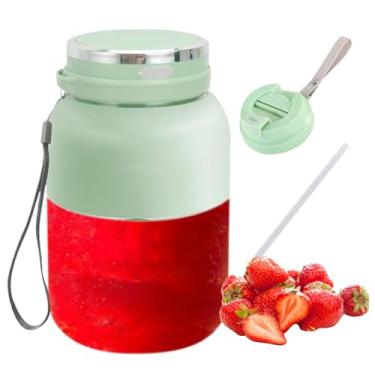 Imagem de Liquidificador Smoothies – Liquidificador de Smoothies para cozinha | Copo misturador de suco sem fio de 1300 ml para mistura de , receitas nutritivas de processamento de alimentos