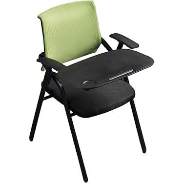 Imagem de Cadeiras dobráveis ergonômicas de escritório a granel com quadro de escrita extragrande - perfeitas para instituições de treinamento, inclui uma única poltrona útil
