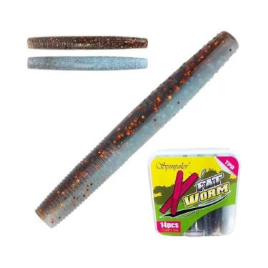 Imagem de Isca Artificial Macia Flutuante TPR Tipo Minhoca Para Pesca Spinpoler 