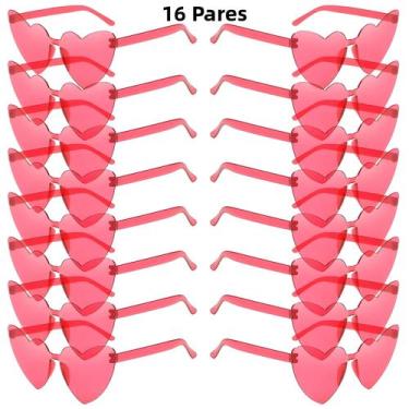 Imagem de Óculos De Sol Femininos Modernos Sem Aro Em Formato De Coração, 16-20 