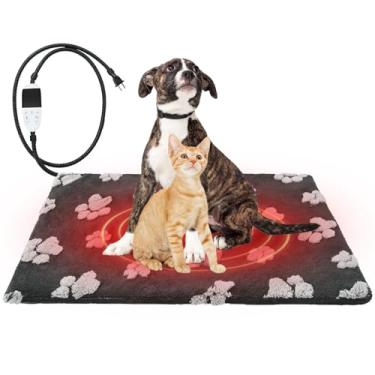 Imagem de KOOLTAIL Almofada de aquecimento para cães com interruptor inteligente atualizado, almofada aquecida para animais de estimação com cordão antimordida, constante na função, almofadas de aquecimento