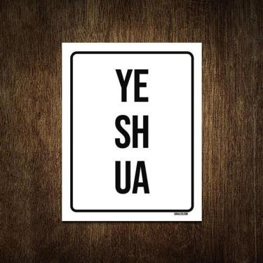 Imagem de Placa Decorativa Gospel - Yeshua Leão Judéia 27X35