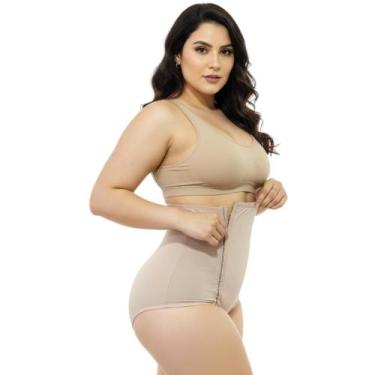 Imagem de Cinta Modeladora Alta Pós-Parto - FANÁTICOS POR CINTAR®, Bege, GG, Fem