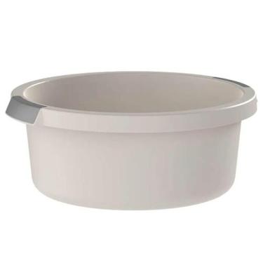 Imagem de Bacia Flow 5L Bege Ou com Pega Ergonômica e Gradação de Litros Lavande