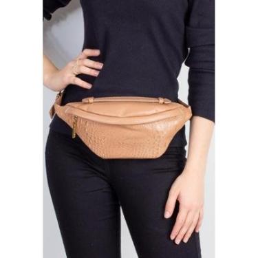 Imagem de Pochete feminina de couro Dália Feminina-Feminino