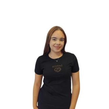 Imagem de Camiseta Feminina Ecko Gyal Original Com Pedraria em Algodão-Feminino