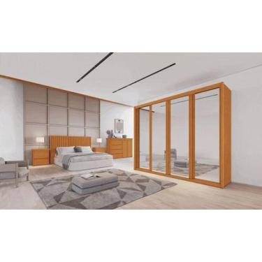 Imagem de Guarda Roupa Espelhado 6 Gavetas - Palladio Ruby Bettio - Móveis Betti