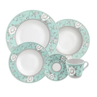 Imagem de Aparelho De Jantar Tramontina Helen Em Porcelana Decorada 20 Peças 96011387