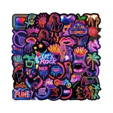 Imagem de Adesivos De Luz Neon Para Crianças, DIY, Decoração Para Laptop, Notebo