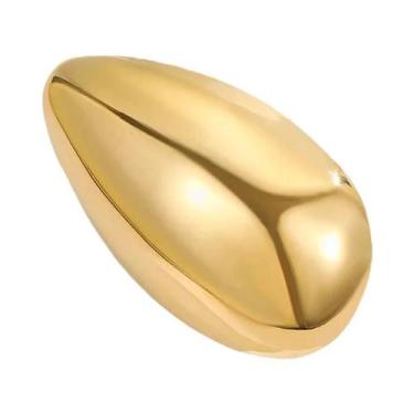 Imagem de Broche Geométrico De Aço Inoxidável Banhado a Ouro 18k, Acessório De V