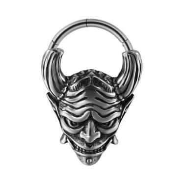 Imagem de Piercing De Aço Cirúrgico Com Design De Caveira Preta, Abelha, Touro E