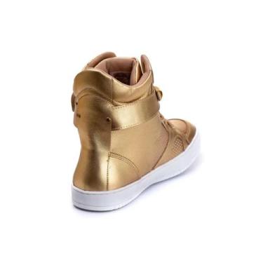 Imagem de Tênis Sneaker Feminino Piramide Cano Alto Fitness Academia Caveira Cou
