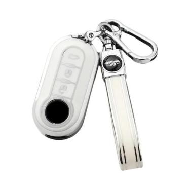 Imagem de Capa De Chave De Carro De Luxo Para Fiat 500, Ducato, Panda, 500L, Pun