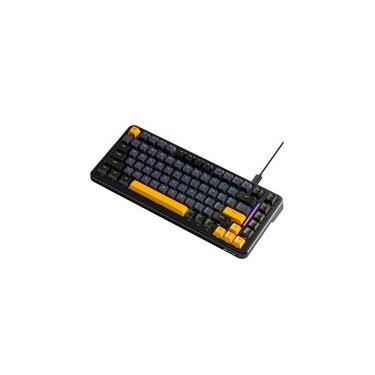Imagem de Teclado Mecânico Gamer Attack Shark M86, 75% Compacto, RGB, Star Black, Preto - AS-M86-STAR-BK