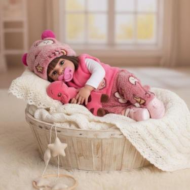 Imagem de Bebê Reborn Boneca Realista Mamãe Reborn Pelucia Girafinha