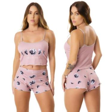Imagem de Baby Doll Feminino Blogueirinha Sem Bojo Estampas Sortidas Virgínia Co