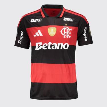 Imagem de Camisa Adidas Flamengo I 2026 Campeão Libertadores 2025, P