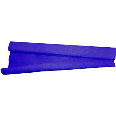Imagem de Papel Crepom 48CM X 2M Azul Escuro - Pacote com 10 Unidades - VMP