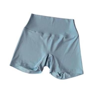 Imagem de Shorts De Yoga De Cintura Alta Respiráveis E De Secagem Rápida Para Fi