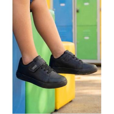 Imagem de Tênis Escolar Infantil Klin College Meninos 323030000, Preto, 29