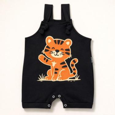 Imagem de Jardineira Nozinho em Algodão de Bichinhos para Bebês até 12 meses Cor