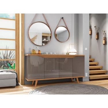 Imagem de Buffet Grace Cinza Perola/Noce - Casa D Móveis