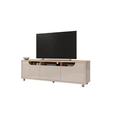 Imagem de Rack Jersey 1.60 Off White/Noce - Casa D Móveis