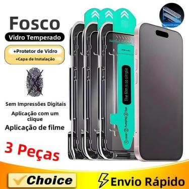 Imagem de Protetor De Tela Fosco Para iPhone 16 13 12 11 14 15 17Pro Max Air XR 
