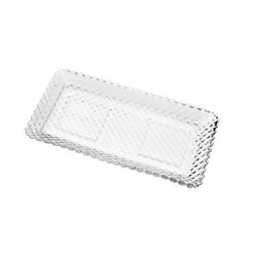 Imagem de Travessa De Cristal Diamante 25x13x2cm - Lyor