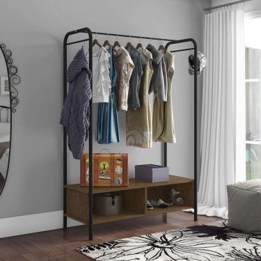 Imagem de Guarda Roupa Roupeiro Closet Milão Preto/Demolição - Artefamol