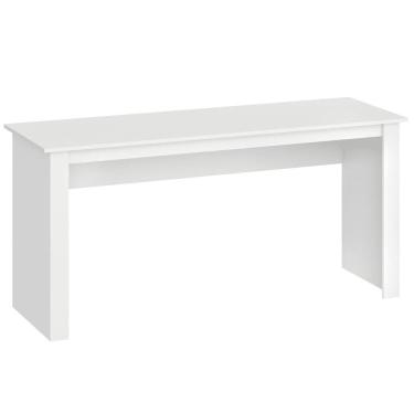 Imagem de Mesa Escrivaninha de Escritório 1,60m Badesh Office Cor Branco - Fellicci Móveis