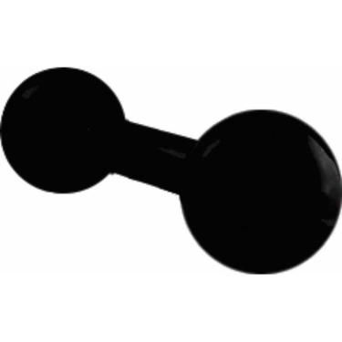 Imagem de Halter Kaemy Emborrachado 1kg-Unidade-Unissex