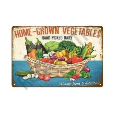 Imagem de Placa De Metal Vintage Com Flores Para Decoração De Parede De Jardim, 