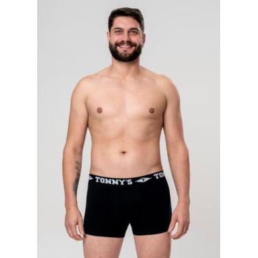 Imagem de Cueca Boxer de Cotton - Gimara, G, Preto